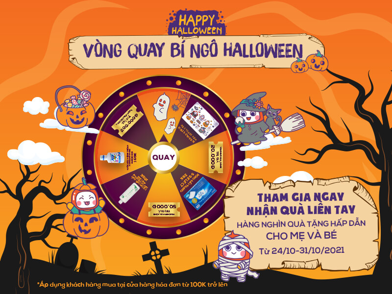 Khởi động tuần lễ Halloween với chương trình "VÒNG QUAY BÍ NGÔ" tại hệ thống cửa hàng Omi Pharma