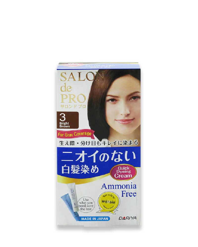 Salon de Pro 3 (màu nâu sáng): Salon de Pro 3 mang lại cho bạn một mái tóc quyến rũ với màu nâu sáng hợp thời trang. Được thiết kế độc quyền và chăm sóc tóc cực kì đáng tin cậy, Salon de Pro 3 là sự lựa chọn tuyệt vời cho hầu hết các chị em phụ nữ. Hãy nhấn vào hình ảnh và cảm nhận sự khác biệt của Salon de Pro 3.