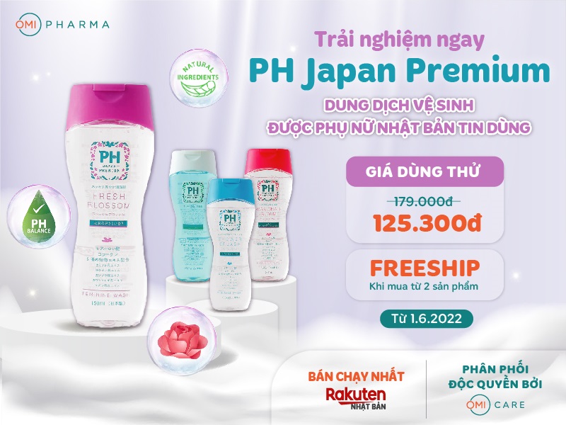Sale off 30% Dung dịch vệ sinh phụ nữ PH Japan Premium số 1 Nhật Bản
