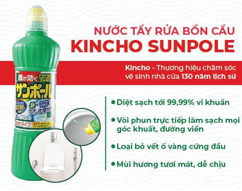 Nước Tẩy Rửa Bồn Cầu Kincho Nhật Bản (Chai 500ml) 2