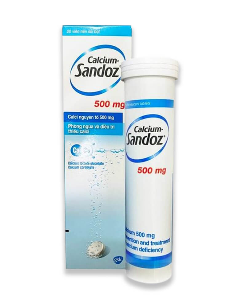 Những thông tin cần biết về thuốc canxi sandoz 500mg và cách sử dụng