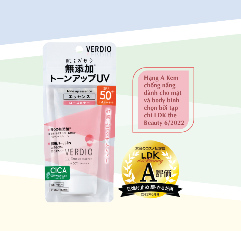 Tinh chất chống nắng dưỡng da và nâng tone sáng hồng dành cho da nhạy cảm Omi Verdio -1