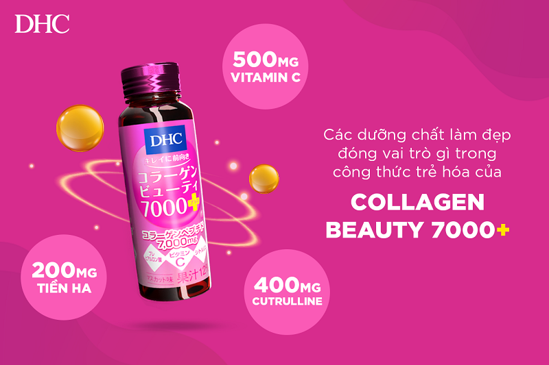 Collagen nước DHC Collagen Beauty 7000 Plus (Hộp 10 chai)-5