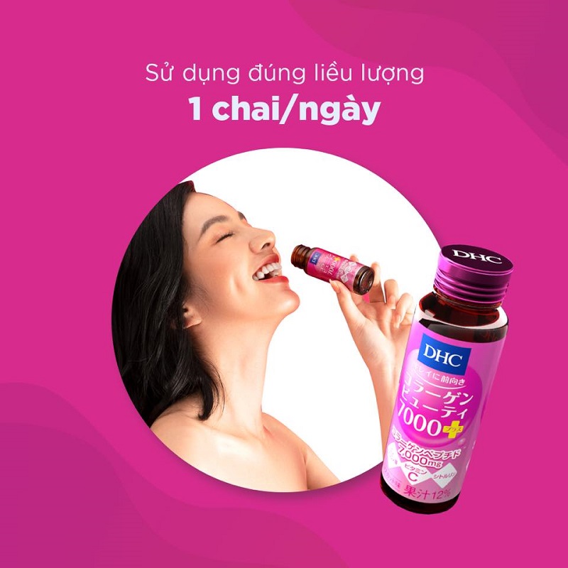 Collagen nước DHC Collagen Beauty 7000 Plus (Hộp 10 chai)-9