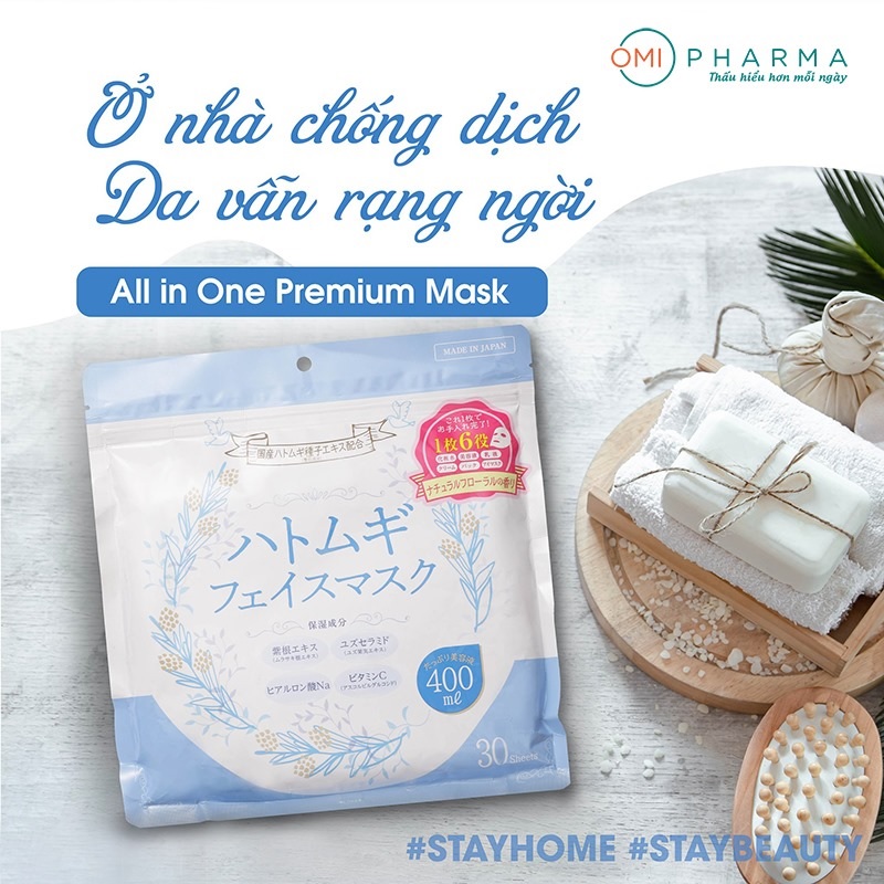 Mặt nạ All In One Premium chiết suất Ý dĩ