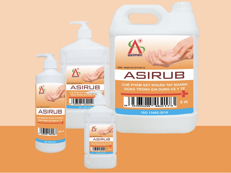 Review nước rửa tay khô Asirub chính hãng - Địa chỉ mua nước rửa tay khô Asirub