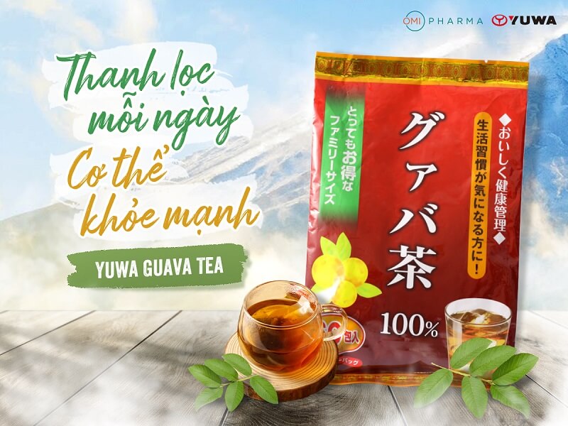 Trà lá ổi Yuwa Nhật Bản(Yuwa guava tea 100%)-2