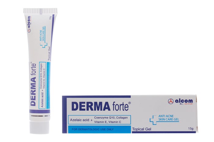 Gamma Chemicals là công ty nào sản xuất kem trị mụn Derma Forte?
