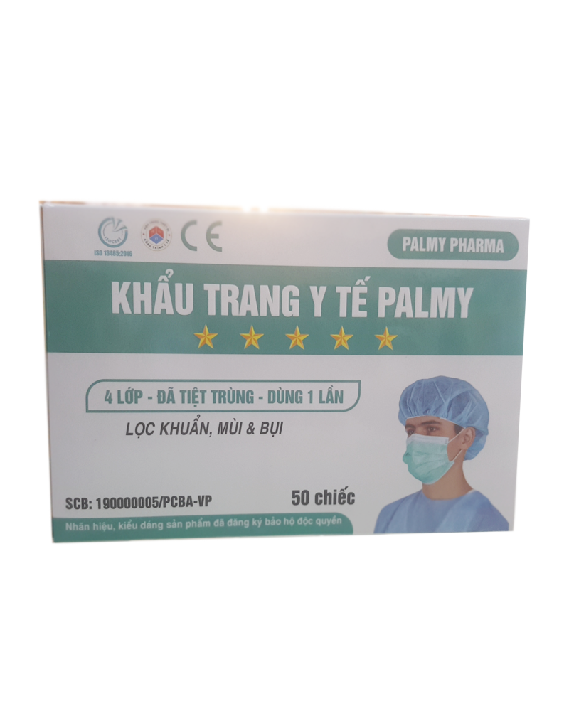 Khẩu trang Palmy có khả năng tiệt trùng không?
