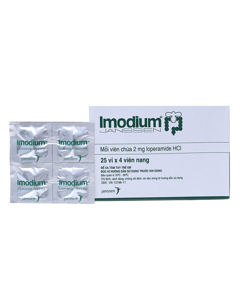 Thuốc trị tiêu chảy Imodium 2mg hộp 100 viên | Omi Pharma