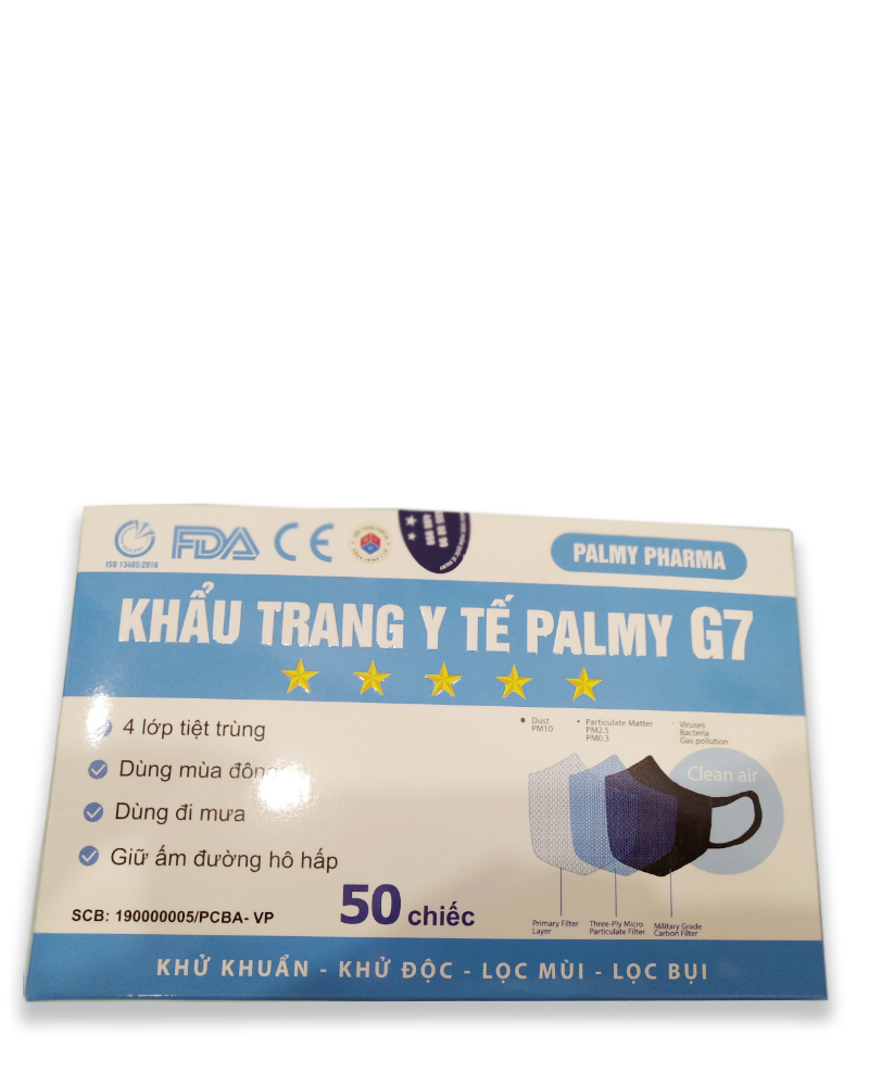 Khẩu trang Palmy có hiệu quả trong việc ngăn ngừa virus và bụi bẩn không?
