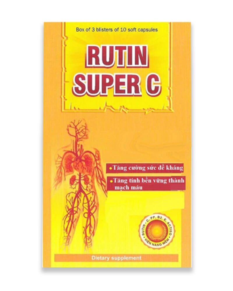 Rutin Super C có tác dụng gì cho hệ thống mạch máu?

