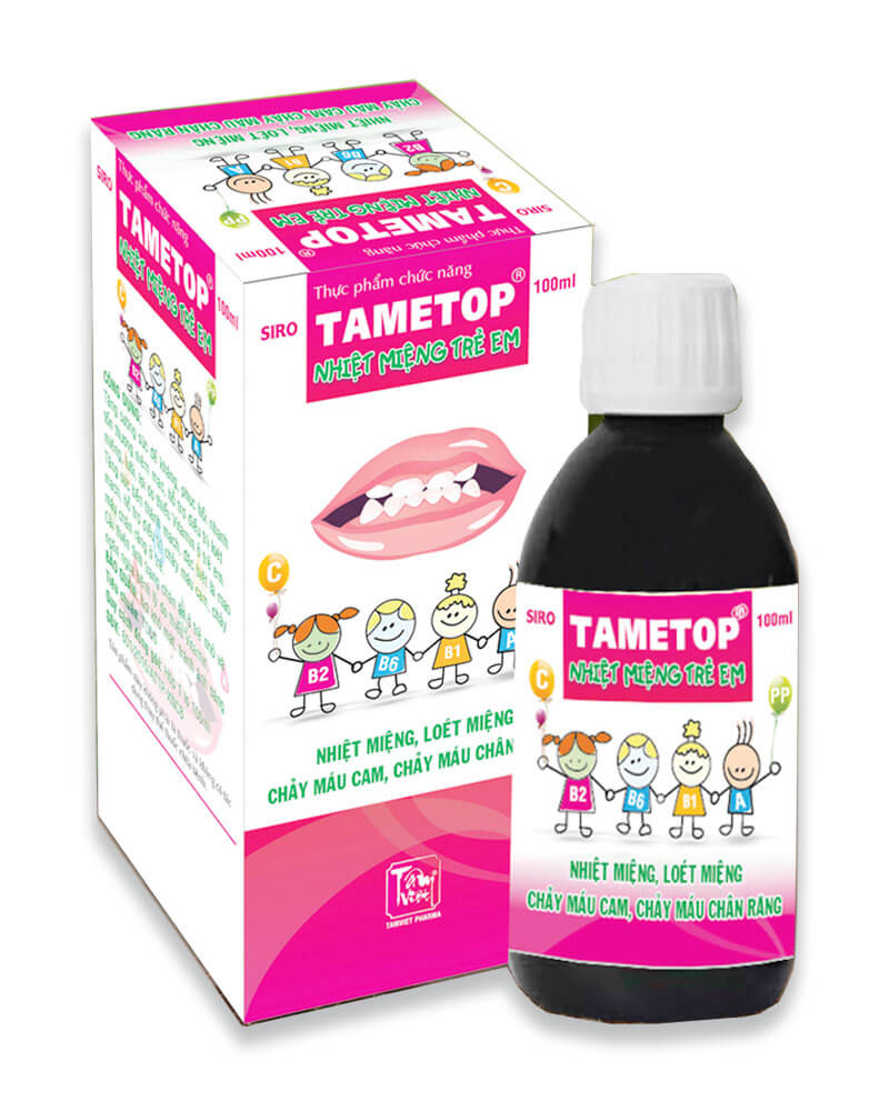 Thuốc nhiệt miệng Tametop có thành phần chính là gì?