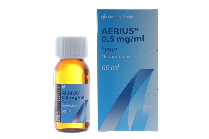 Aerius thuốc siro được sử dụng để điều trị những triệu chứng nào?
